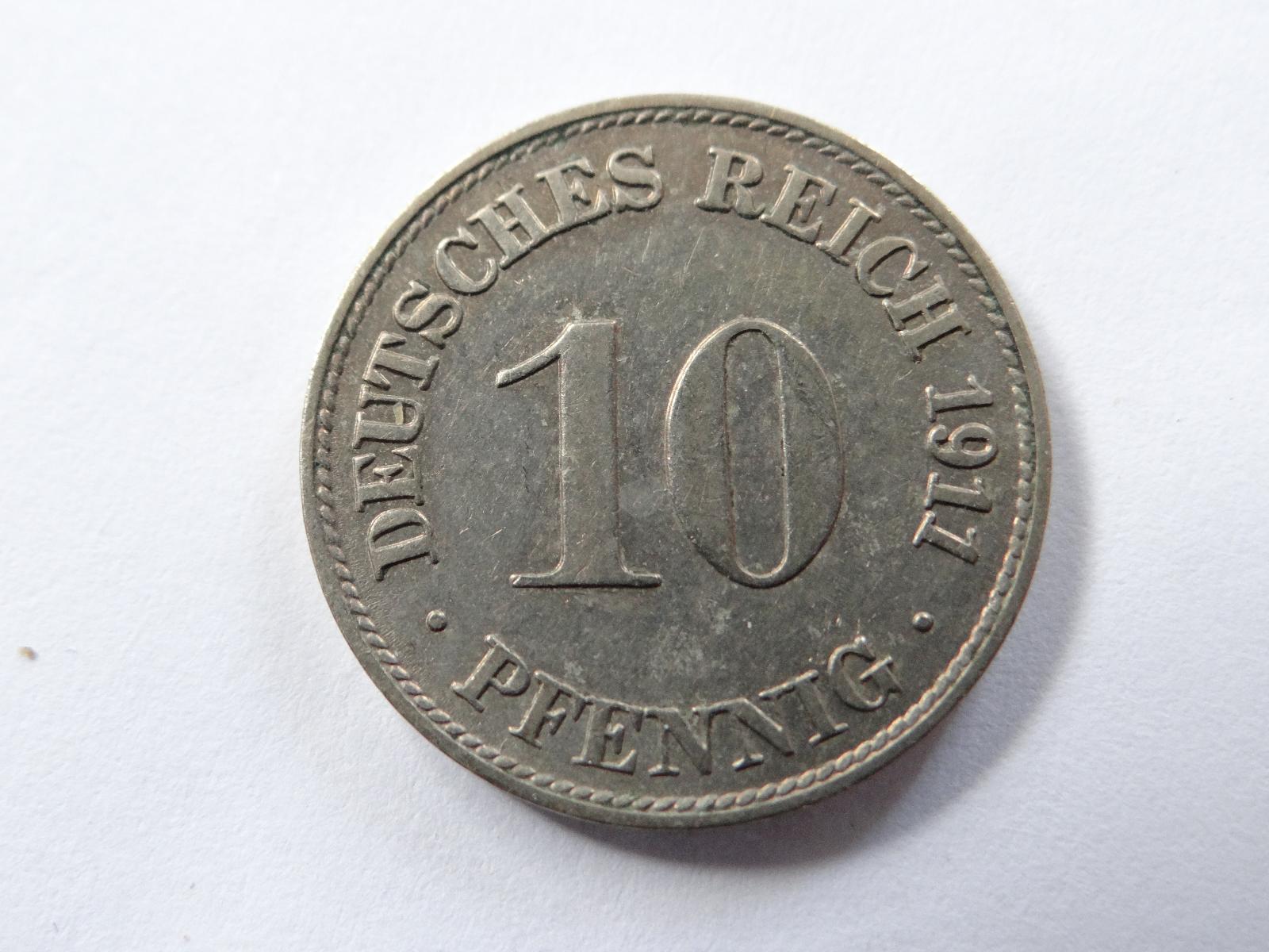 10 Pfennig 1911 D - Numismatika