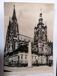 Pohled Praha Chrám sv. Víta 