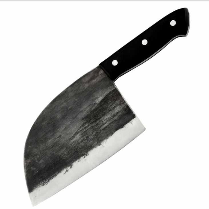 K1/ Chef kuchynsky nůž. Rucnie kovany. Srbský řezač kozene pouzdro - Vybavení do kuchyně