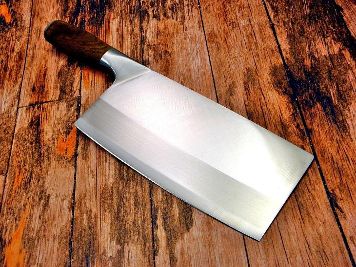 K12/ kuchynsky nůž. Rucnie kovany. Sekáček, palisandr - Vybavení do kuchyně