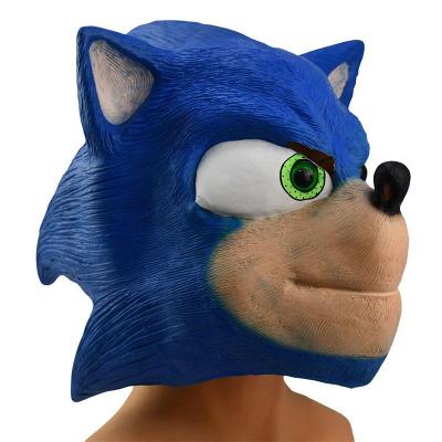 Sonic - latexová maska Halloween The Hedgehog