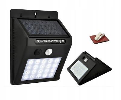 Venkovní solarní LED světlo s detekcí pohybu 20 LED