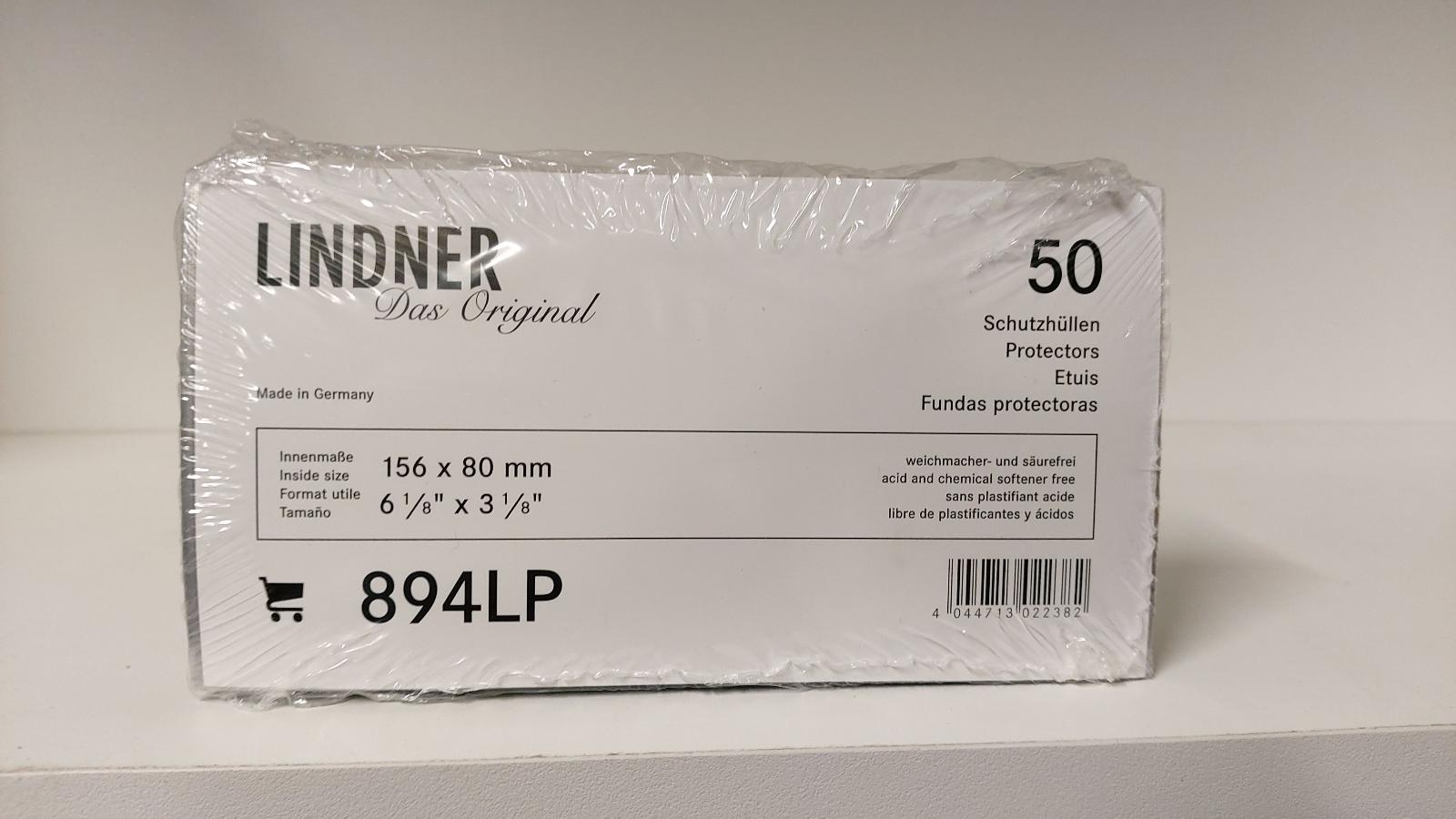 Ochranná fólia LINDNER na bankovky a iné - 156 x 80mm. Dáva sa zvrchu - Zberateľstvo