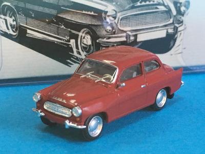 Škoda Octavia 1960 tmavá červená - Brekina 1:87 H0 (D3-š5)