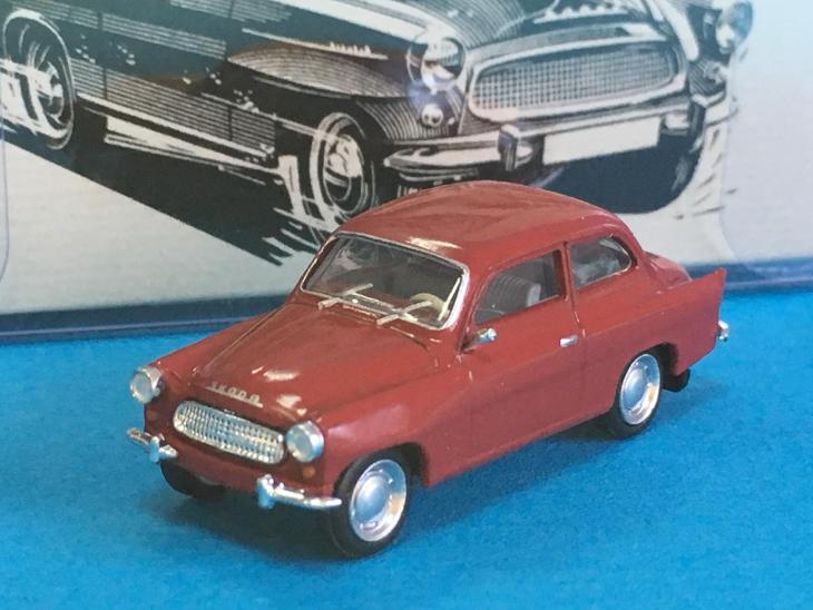 Škoda Octavia 1960 tmavá červená - Brekina 1:87 H0 (D3-š5) - Modelářství