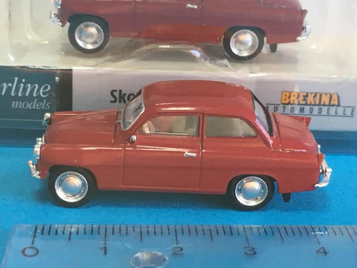 Škoda Octavia 1960 tmavá červená - Brekina 1:87 H0 (D3-š5) - Modelářství