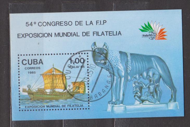 Kuba     loď - Známky