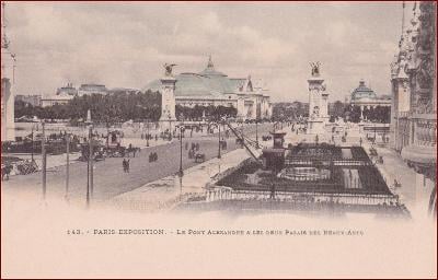 Paris * most, pavilon, architektura, výstava 1900 * Francie * Z670