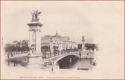 Paris * most, pavilon, architektura, výstava 1900 * Francie * Z754
