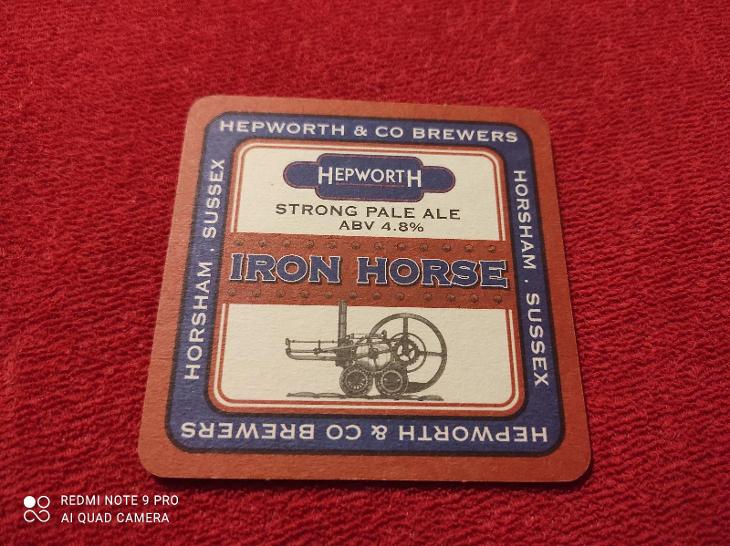 Pivní Tácek Hepworth / Iron Horse  - Pivo a související předměty