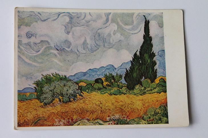 Vincent van Gogh:Pole s cypřiši / KLU / VF. / Pohlednice (8a) | Aukro