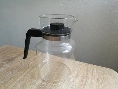 Retro skleněná konvice na čaj / konvička 1,5l varné sklo 70. léta