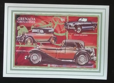 Grenadiny & Grenada 1996 Bl.361 7€ Veterány, auta, Lincoln Typ L