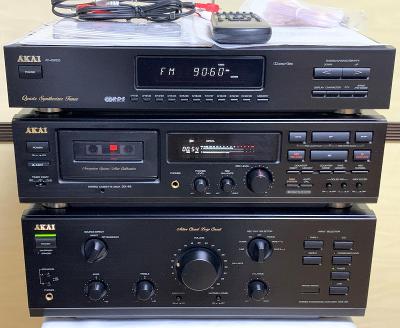 AKAI HIFI VĚŽ AM-39/DX-49/AT-49/CD-19 +DO/Amplifier/CD/Tape Deck/Tuner