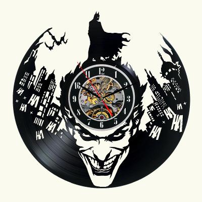 Batman / Joker - nástěnné hodiny vinyl