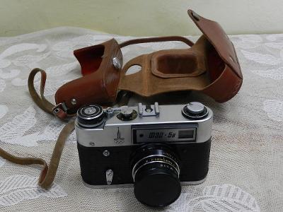 Starý Fotoaparát FED 5B Rusko Moskva Olympiáda 1980 