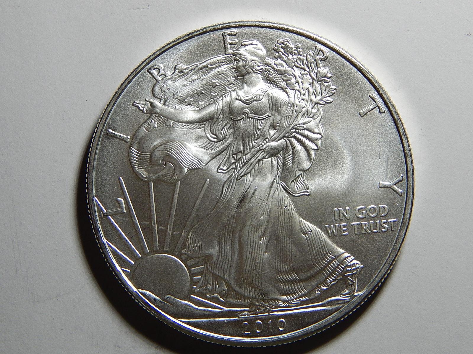USA 1 Dollar 2010 Silver Eagle Ag 1 OZ UNC  č36280 - Numismatika