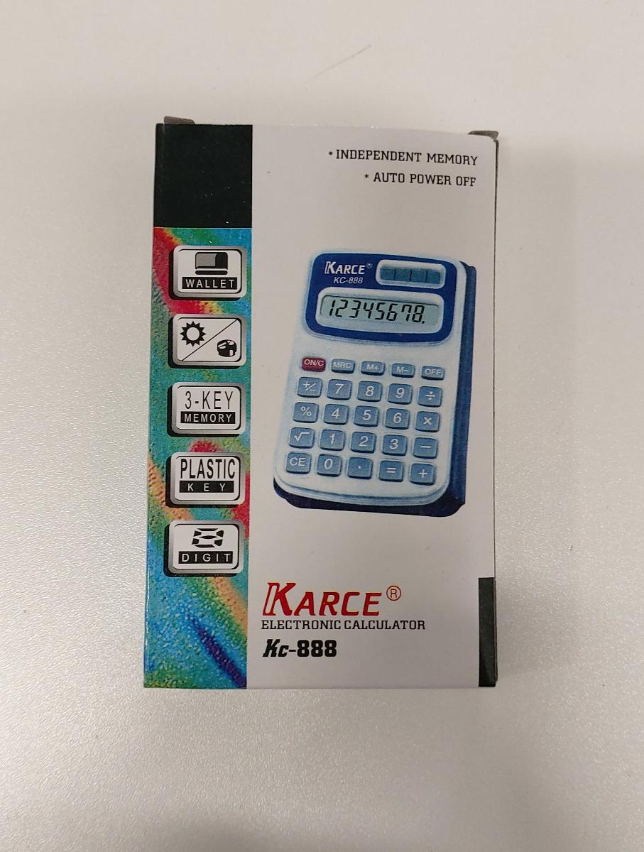 Mini kalkulačka na solárny pohon KARCE KC-888 (10x6cm). Nová. - Elektro