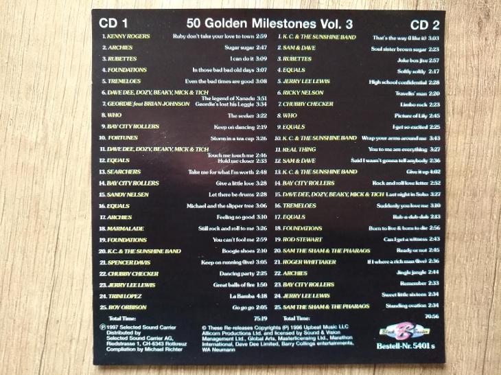 2CD-Golden Milestones vol.3/výběr toho nejlepšího,146min - Hudba