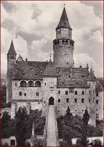 Bouzov * hrad, nádvoří, most * Olomouc * V903