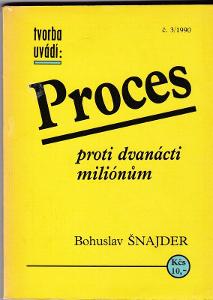 Bohuslav Šnajder: Proces proti 12 milionům (50tá léta, 1968 procesy)