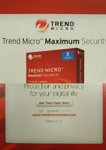 Nepoužitá licence Trend Micro Maximum Security 1 rok 3 licence