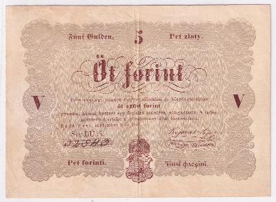 5 Forint 1848 (hnědý) - série BÜ: i.     
