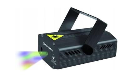 Laserový projektor Manta MDL008 reaguje na hudbu