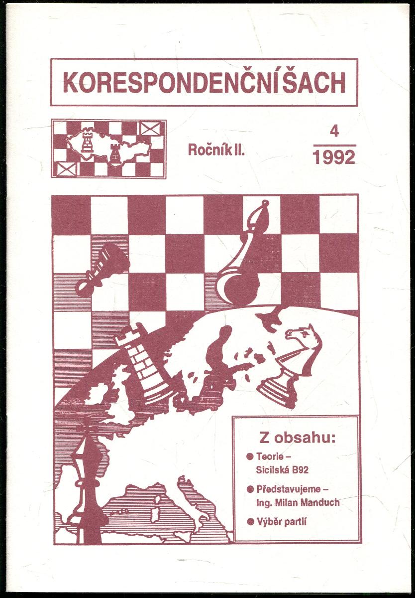 časopis Korespondenční šach ročník II 1992 - 6 čísel - Knihy a časopisy