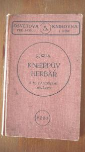 Kneippův herbář z roku 1930-tabule s 90 barevnými bylinami
