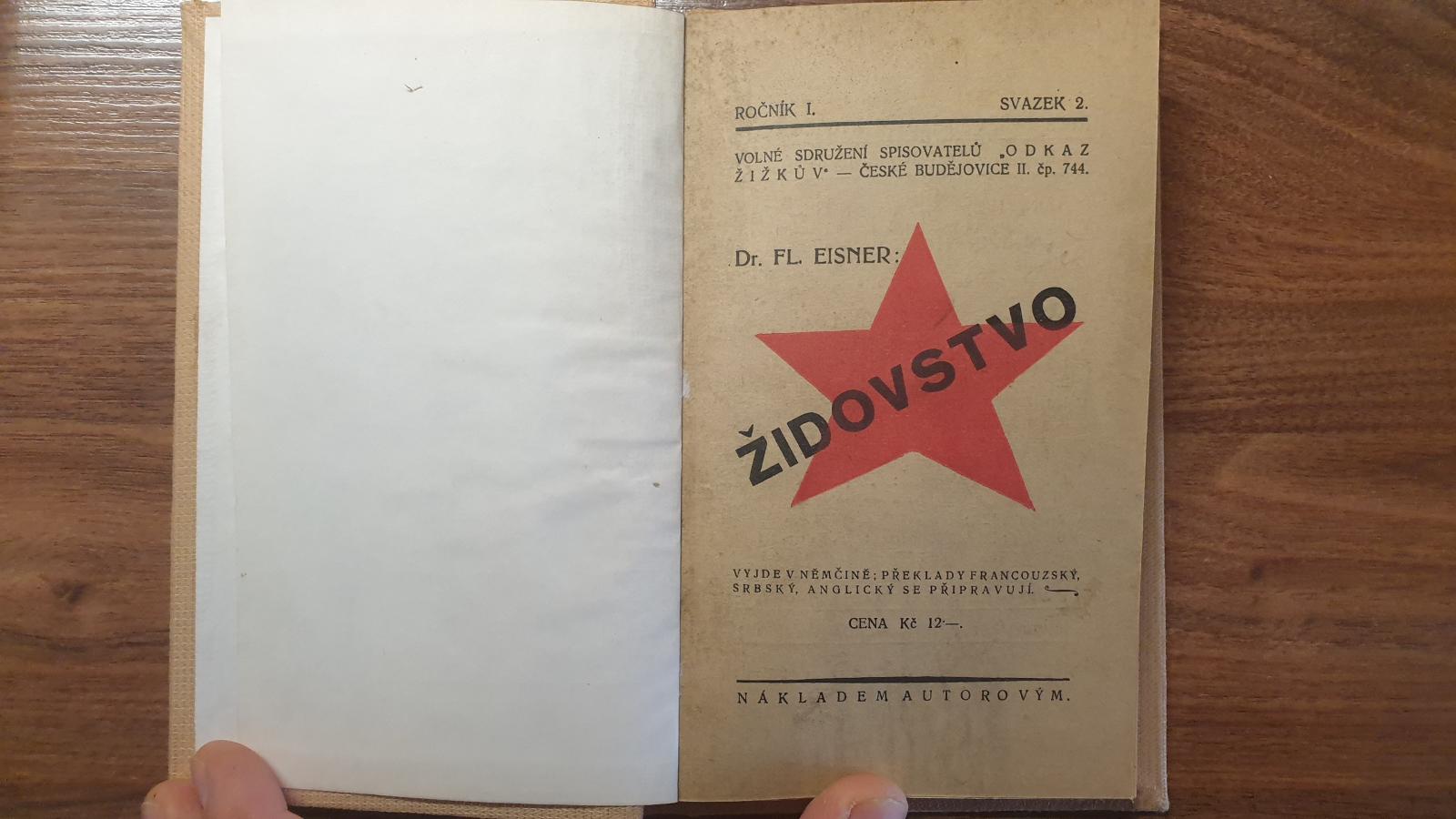 Dr.Fl. Eisnwr-Židovstvo-vydano 1922 - Antikvariát
