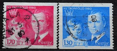 SVERIGE-Švédsko 1980. Královská rodina, Mi.1101-02 / KT-27