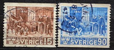 SVERIGE-Švédsko 1941. Biblia Pa Swensko, Mi.281-82 / KT-28