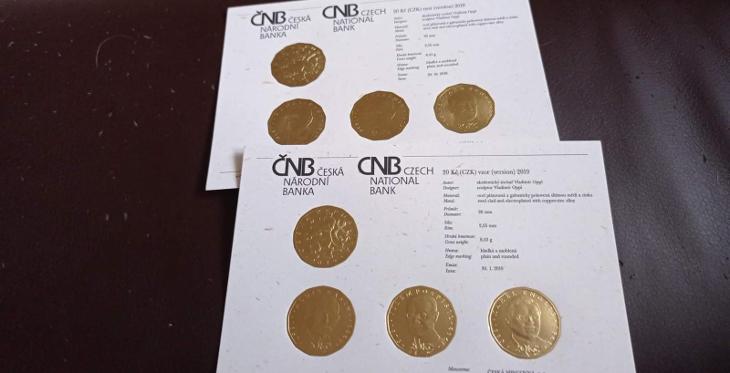 Raritní neprodejná AG mince ČNB s motivem zlaté mince 100 000 000 kc - Investiční předměty numismatika