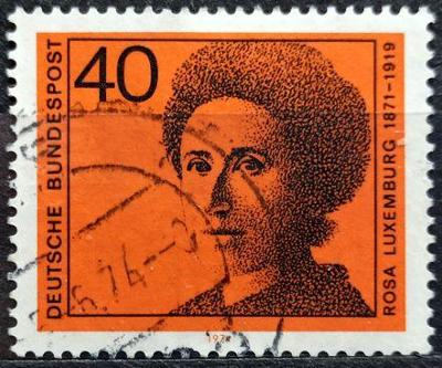 BUNDESPOST: MiNr.794 Rosa Luxemburg 40pf 1974