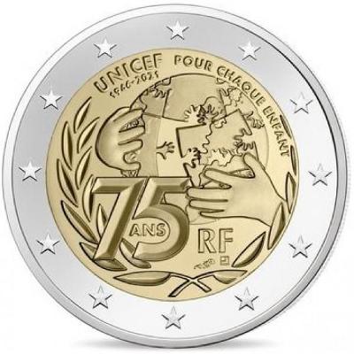 2€ Francie 2021 UNICEF