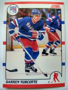 Darren Turcotte #Rookie#241 New York Rangers 1990/91 Score Canadian