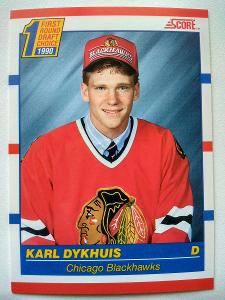 Karl Dykhuis #Rookie#437 Chicago Blackhawks 1990/91 Score Canadian