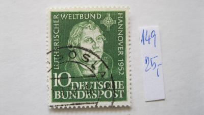 Německo BRD - razítkovaná známka katalogové číslo 149