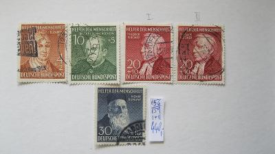 Německo BRD - razítkované známky katalogové číslo 156/159 - I + II typ