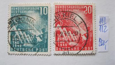 Německo BRD - razítkované známky katalogové číslo 111/112