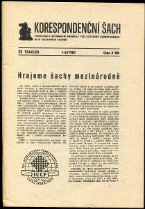 časopis Korespondenční šach 1987 - 6 čísel