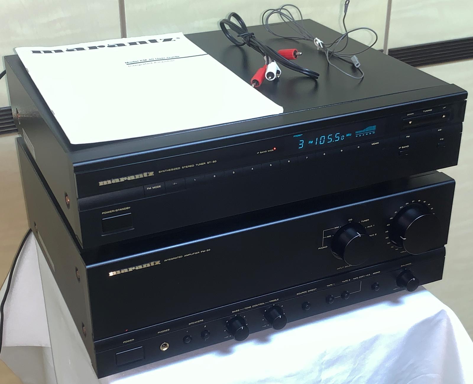 MARANTZ PM-50/ST-50 Stereo Integrated Amplifier / FM-AM Tuner (Japan) - TV, audio, video