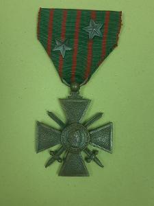 Croix de Guerre1914-1917, 1x citace, Francie, legie