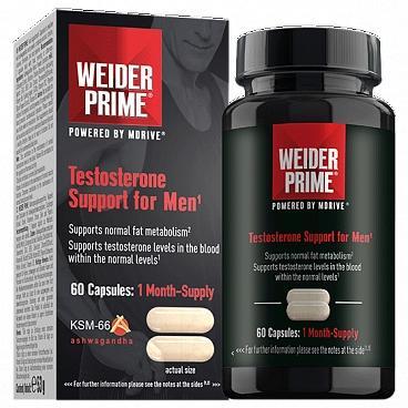 Weider Prime Testosterone Support For Men - 60 kapslí 