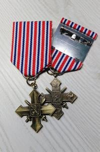 Československý válečný kříž 1939 medaile kopie