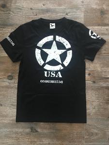 Hviezda U.S.army cars JEEP DODGE HUMMER čierne pánske tričko veľ. M