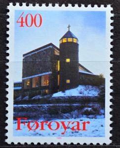 **Føroyar-Faerské ostrovy, 1995. =KOSTEL= Mi.290, koncovka / KT-42