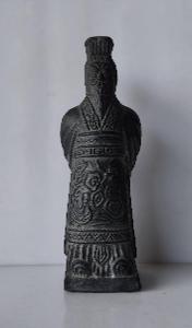 SOCHA keramika čínská hrobová figura, armáda, v etui, á la  originál