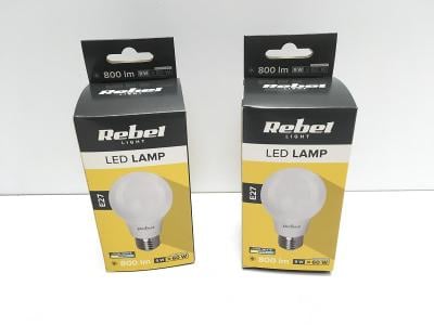 LED žárovka REBEL 9W (ekvivalent 60W), velký závit, cena za kus